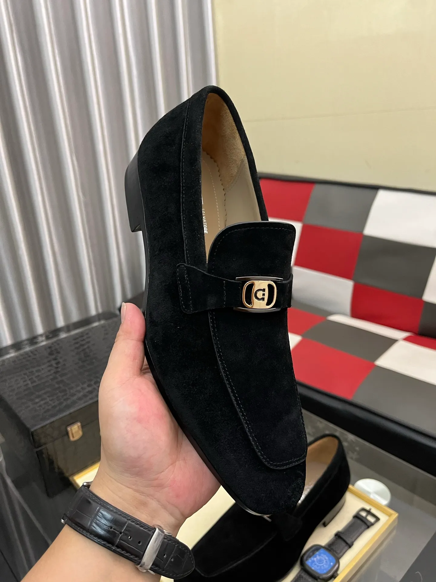 Men's shoes 💰: 600⌚️⌚️【Salvatore Ferragamo】Ferragamo business leather shoes, 1:1 top purchasing quality, imported selected original calfskin for the uppers, imported original water-dyed cowhide for the inner feet, imported original 1:1 customized Italian handmade lightweight foam outsole, code number: 38-44 (45 custom-made)